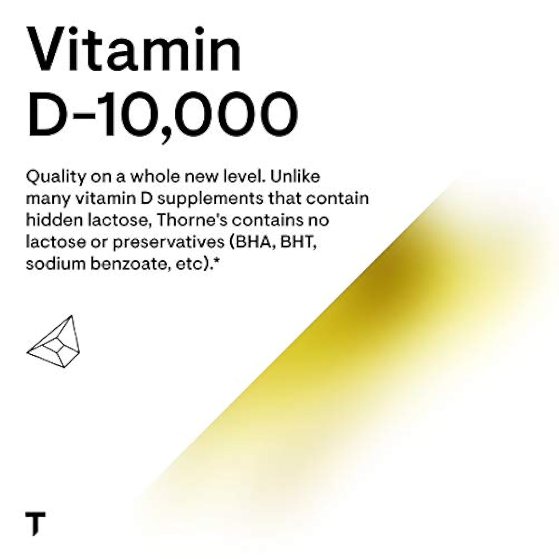 Suplemento alimenticio con vitamina D-10,000 y vitamina D3 (10,000 IU) para unos huesos y músculos sanos (60 cápsulas), de Thorne Research , D148, 1