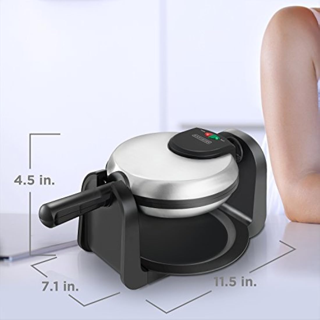 máquina para hacer waffles, plateada