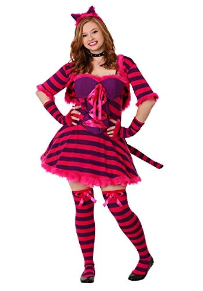 Disfraz de gato Wonderland de talla grande para adulto