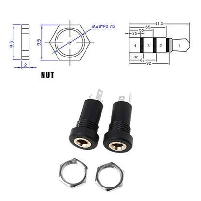 Conector de audio y vídeo con conector jack