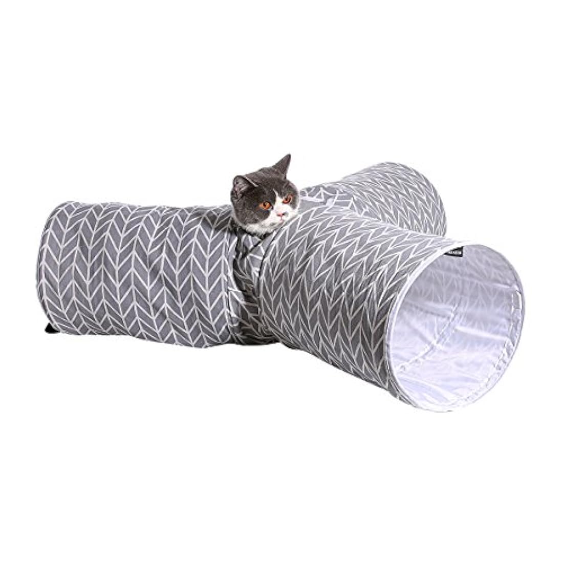 juguete plegable de 3 formas diversión para mascota gris