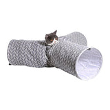juguete plegable de 3 formas diversión para mascota gris