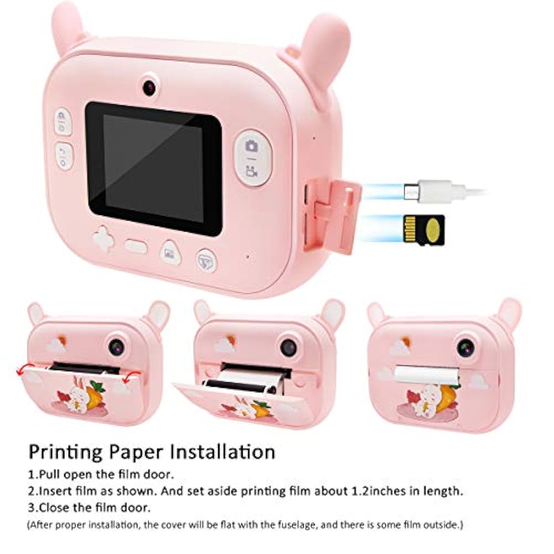 Cámara de impresión instantánea para niños