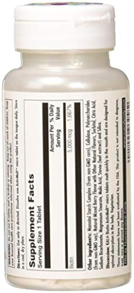 Biotina actimelt (mezcla de bayas 5000 mcg) Kal 100 tabs