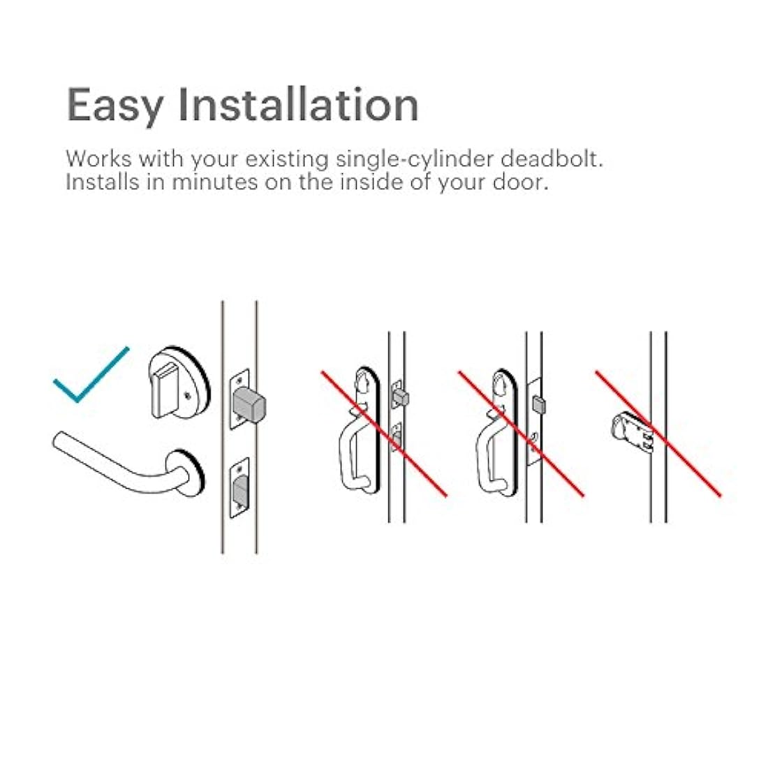 Dispositivo Smart Lock Pro + Connect de puerta AUG-SL03-