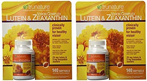 Suplemento de Visión Trunature, Luteína y Zeaxantina, 140 Caps.