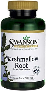 Suplemento Swanson Raíz de malvavisco saludable  90 cápsulas
