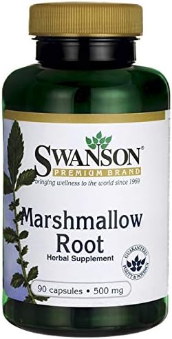 Suplemento Swanson Raíz de malvavisco saludable  90 cápsulas