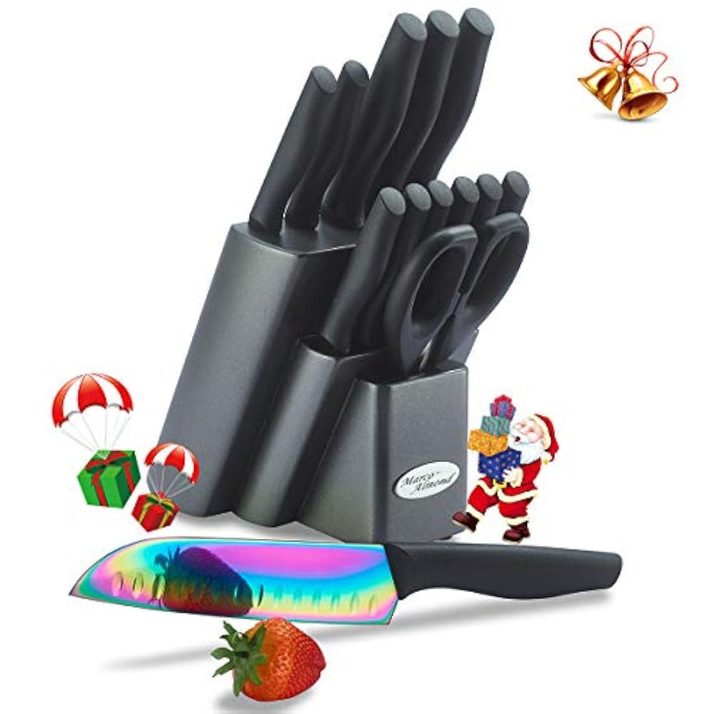 juegos de cuchillos Marco Almond en acero inoxidable