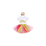 Disfraces de fiesta de encaje floral talla 1T