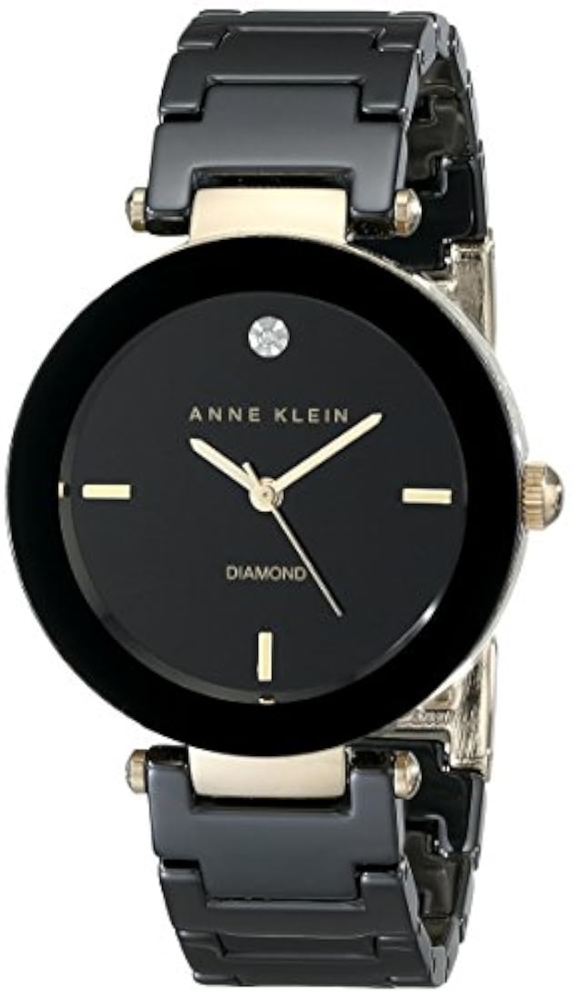 Reloj de cerámica con diamantes auténticos para mujer