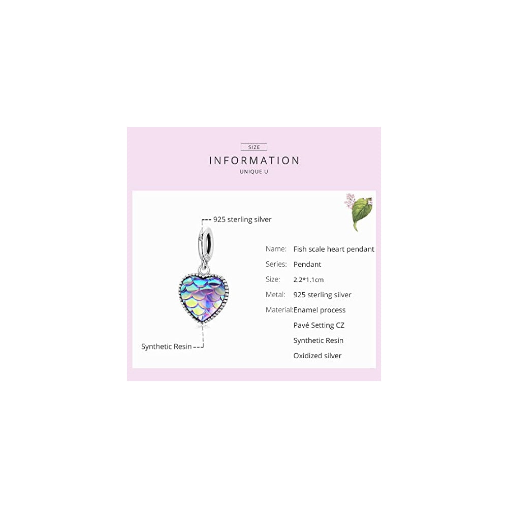 Pulseras y tobilleras de plata de ley con diseño de corazón