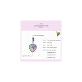 Pulseras y tobilleras de plata de ley con diseño de corazón