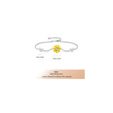 Pulseras de plata de ley 925 para mujer ajustable con dije