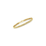 Pulseras italiana de eslabones cubanos de oro amarillo