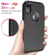 Diverbox for iPhone Xr Case [Shockproof] [Dropproof] [Dust-Proof],Heavy Duty Protection Phone Case Cover for Apple iPhone XR (Black)