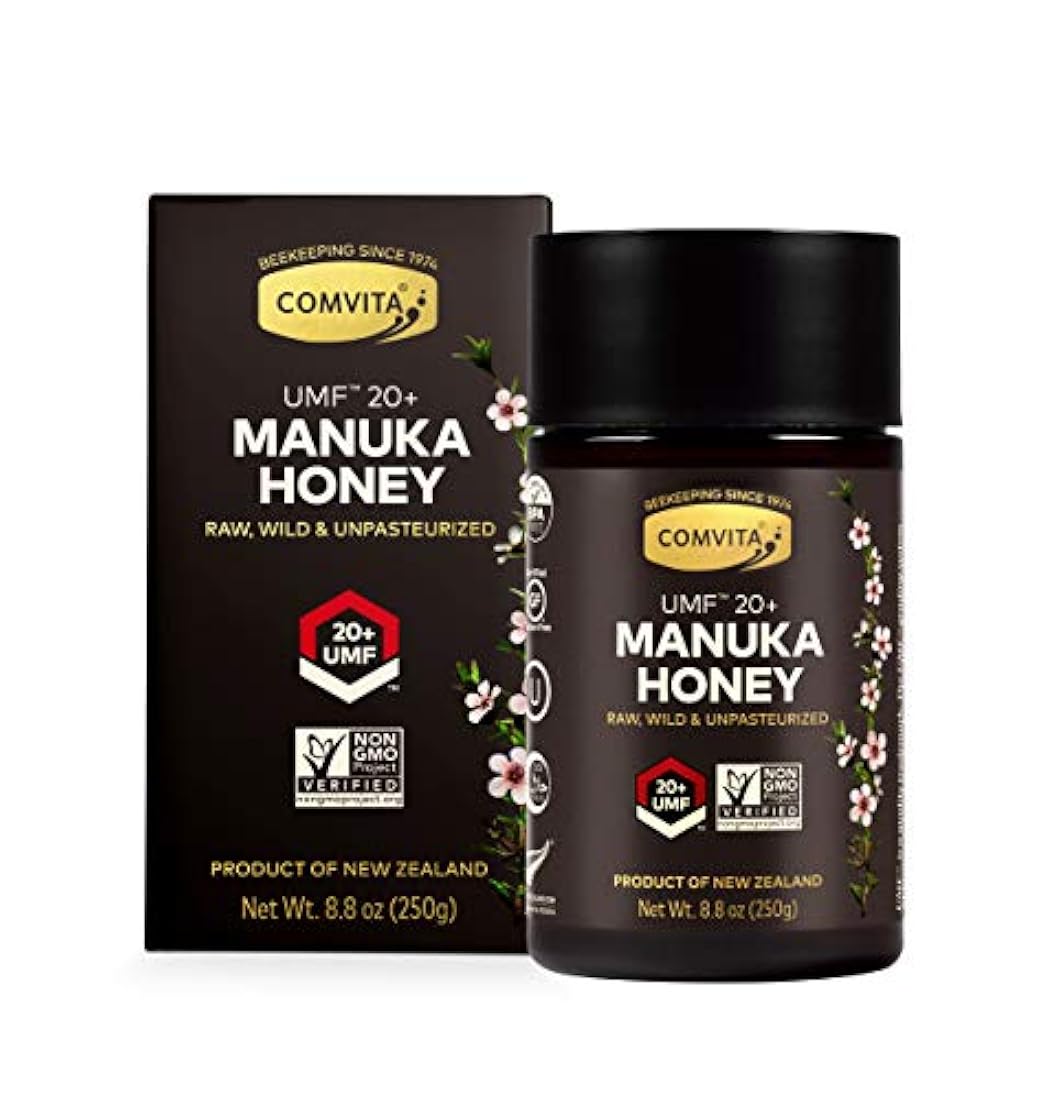 Comvita certificado UMF 20 (MGO 829) miel de Manuka cruda I de Nueva Zelanda Marca I Rara, Ultra Premium Grade Superfood I sin OMG 8.8 oz