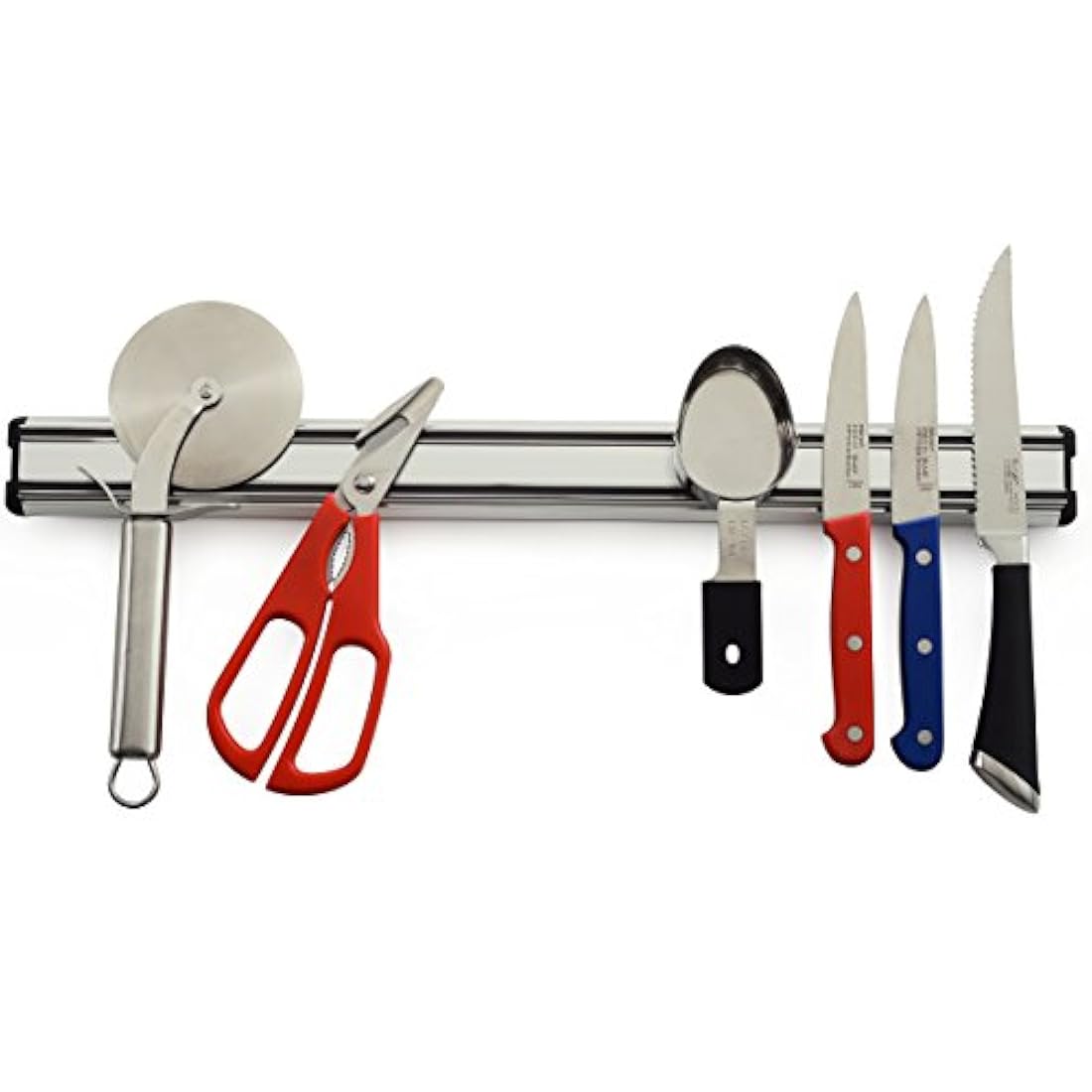 Norpro, barra magnética para cuchillos, de aluminio, 18 pulgadas, Plateado
