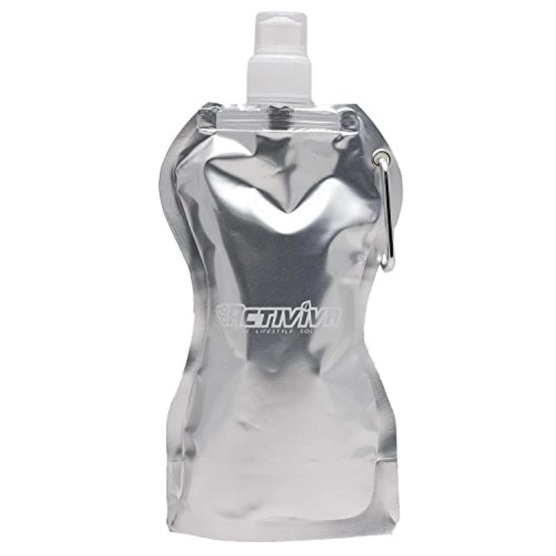 Botella de Agua Plegable Reutilizable con Mosquetón de Clip