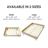 Midlee - Marco de cama para perros (madera)