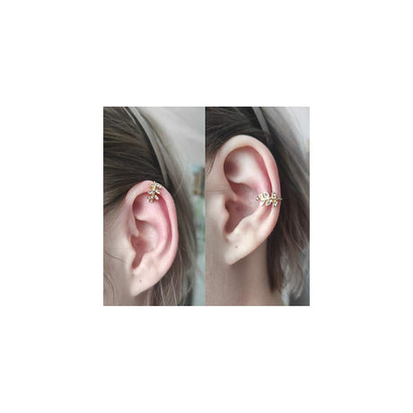 Aretes de acero inoxidable a presión para mujer 8 pares