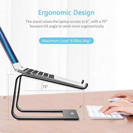 Soporte ergonómico de aluminio para ordenador portátil Nulax