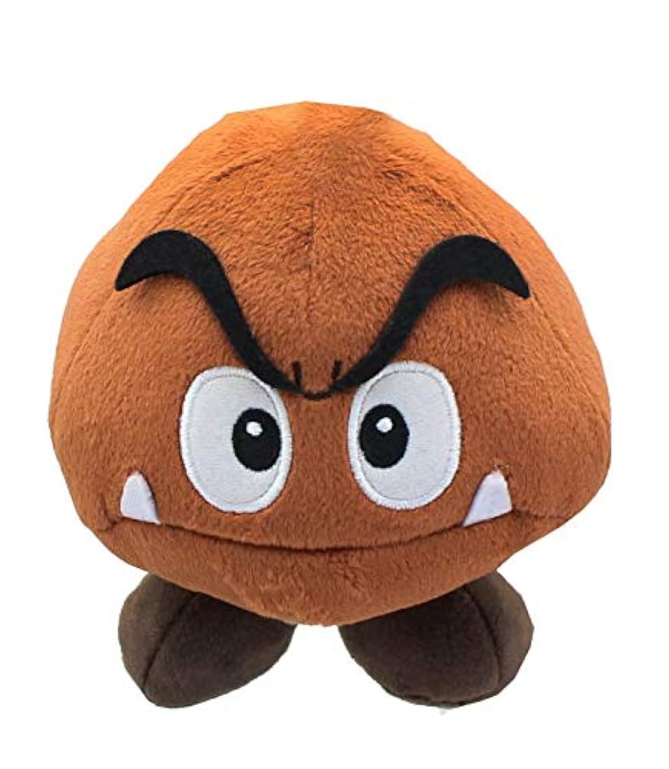 Peluche de Goomba-Super Mario, marrón, 5.0in, JAPAX