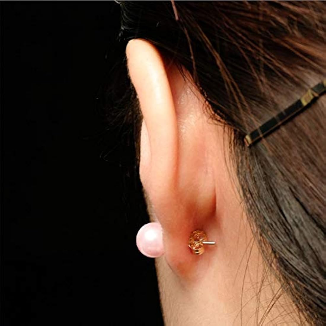 Pendientes de oro de 14 quilates con cierre de oreja