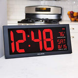 Reloj digital LED con brillo de atenuación automática