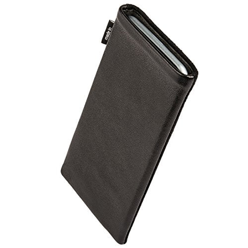 fitBAG Fusion - Funda a medida para Samsung Galaxy S22 Ultra, fabricada en Alemania, funda fina de piel de napa con forro de microfibra para limpieza de pantallas