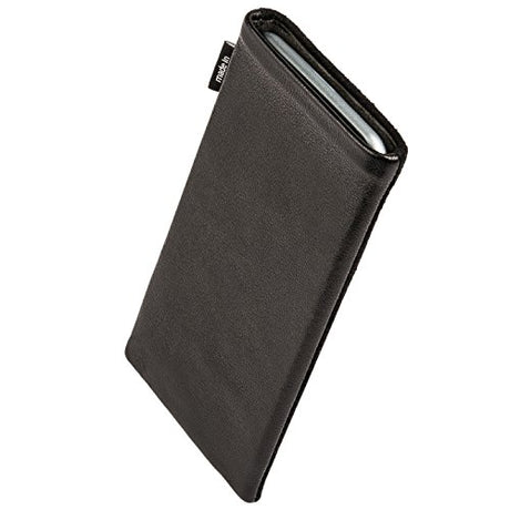 fitBAG Fusion - Funda a medida para Samsung Galaxy S22 Ultra, fabricada en Alemania, funda fina de piel de napa con forro de microfibra para limpieza de pantallas