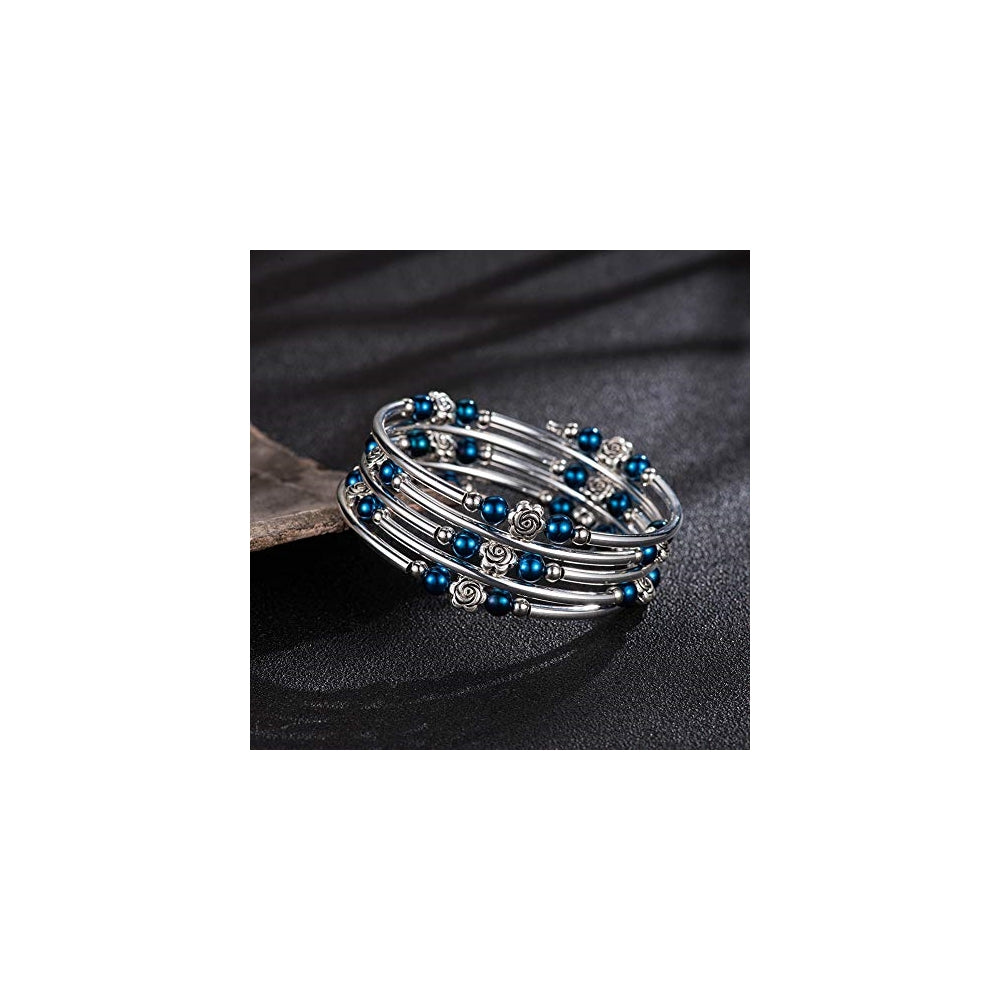 Pulseras y tobilleras de cuentas con piedras de ágata