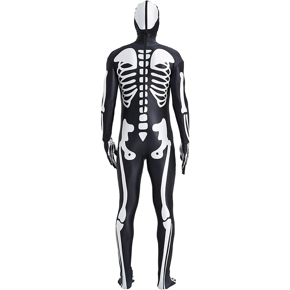 Disfraces de Halloween de esqueleto talla M negro y blanco