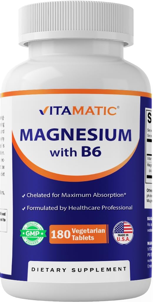 Vitamatic Magnesio Glicinato 500mg – 180 Tab Vegetarian