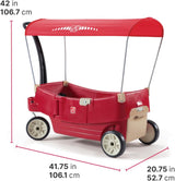 Wagon todo terreno para niños, Step2, asientos y toldo ajustable