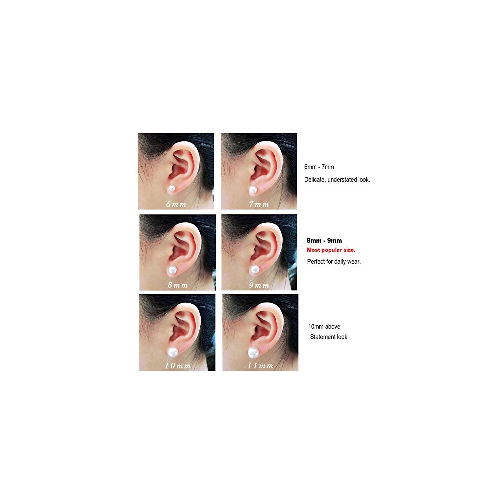 Aretes redondos de oro de 14 quilates con perlas