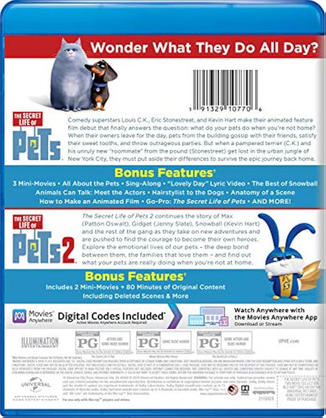 La vida secreta de las mascotas Colección de 2 películas