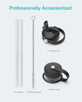 Botella de agua BUZIO 32 oz, acero inoxidable, aislada al vacío