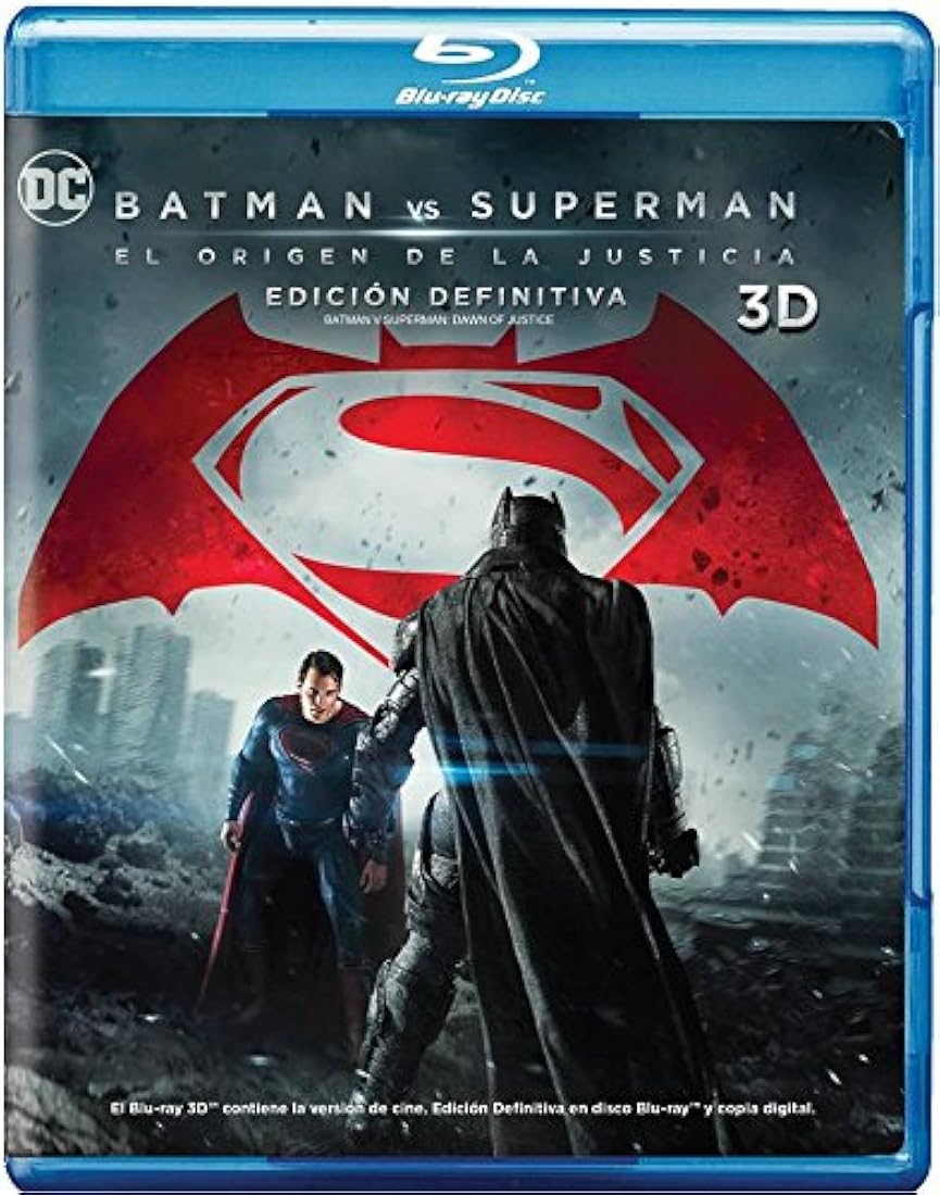 Batman vs Superman El Origen De La Justicia Blu-ray 3D