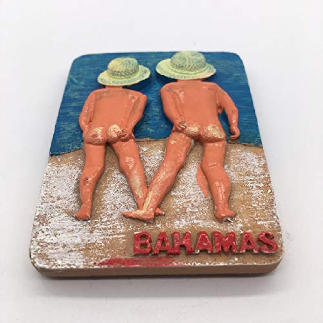 Imán para nevera 3D de resina hecha a mano de Bahamas