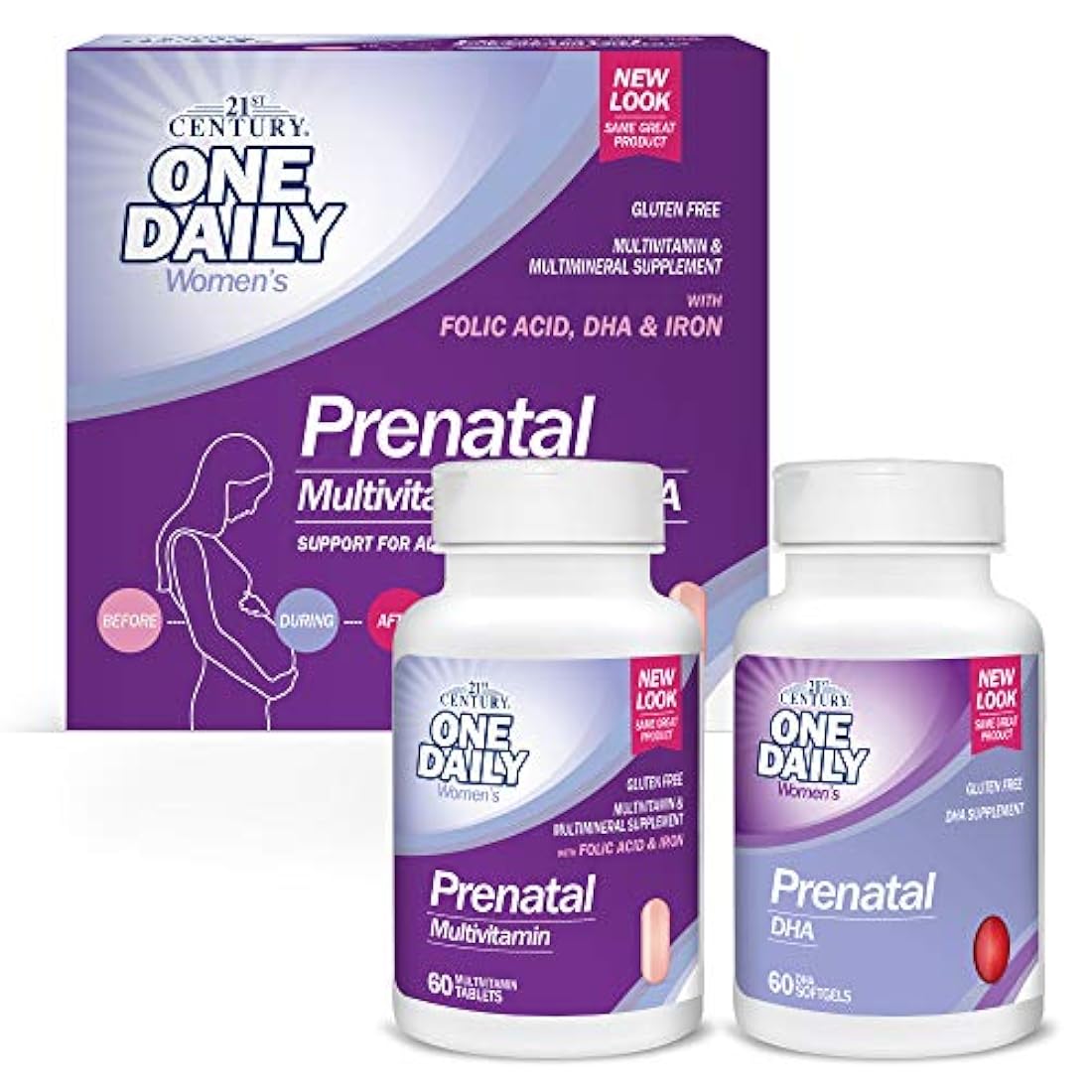 21st Century Prenatal with DHA, Tablets and Softgels, 120 Count
