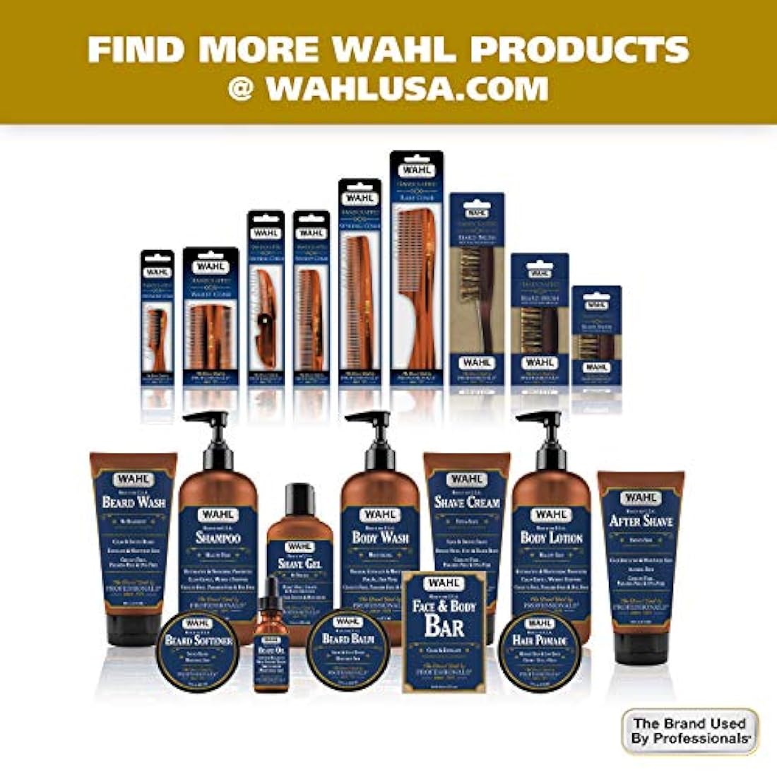 WAHL - Limpiador para barba y rostro con aceites esenciales
