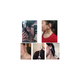 Aretes de aretes de aro con clip para mujer