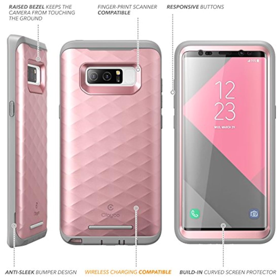 Funda para Samsung Galaxy Note 8, Clayco
