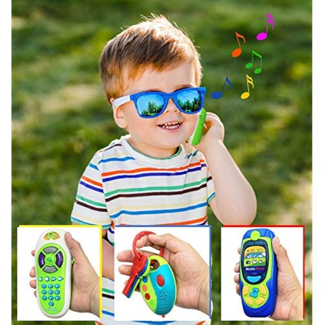 Juego de mando a distancia y llave de coche para niños