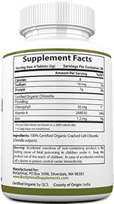 BioOptimal Chlorella, comprimidos orgánicos de clorella