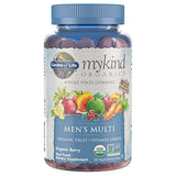 Garden of Life – Mykind Organics Hombres Gummy Vitaminas – Berry – Certificado orgánico, sin OMG, vegano, Kosher completo Multi – Methyl B12, C & D3 – sin gluten, soja y lácteos – 120 gomas de mascar de frutas reales
