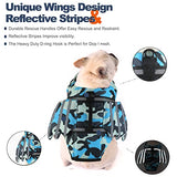 Chaleco salvavidas para perro, chaleco salvavidas con diseño de alas para mascotas, salvavidas de flotación para perros, traje de baño con asa para natación, piscina, playa, canotaje, para cachorros pequeños, medianos y grandes perros