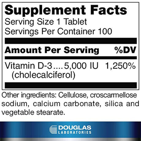 Vitamina D  100 tabletas