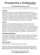 Pensamientos y sentimientos: Una tarjeta de oración